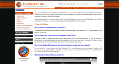 Desktop Screenshot of flatpaneltvinfo.com